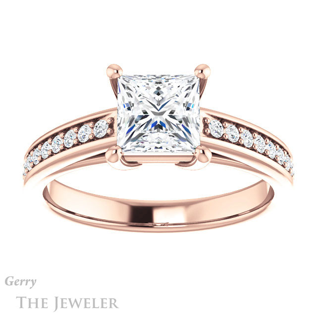 Princess Cut Forever One Moissanite Engagement Ring #GTJ1090-square-fo-r 1 Princess Cut Forever One Moissanite Engagement Ring #GTJ1090-square-fo-r