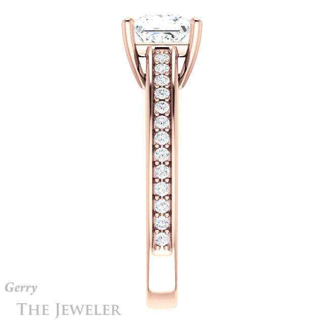 Princess Cut Forever One Moissanite Engagement Ring #GTJ1090-square-fo-r 3 Princess Cut Forever One Moissanite Engagement Ring #GTJ1090-square-fo-r