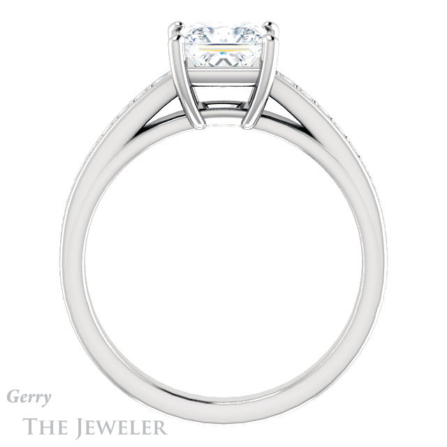 Princess Cut Forever One Moissanite Engagement Ring #GTJ1090-square-fo-w 2 Princess Cut Forever One Moissanite Engagement Ring #GTJ1090-square-fo-w