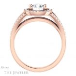 Cushion Cut Forever One Moissanite Engagement Ring #GTJ1091-cushion-fo-r