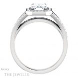Emerald Cut Forever Brilliant Moissanite Engagement Ring #GTJ1091-emerald-fb-w