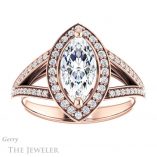 Marquise Cut Forever Brilliant Moissanite Engagement Ring #GTJ1091-marquise-fb-r