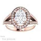 Oval Shaped Forever One Moissanite Engagement Ring #GTJ1091-oval-fo-r 1 Oval Shaped Forever One Moissanite Engagement Ring #GTJ1091-oval-fo-r