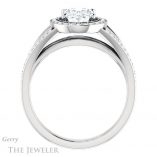 Oval Shaped Forever One Moissanite Engagement Ring #GTJ1091-oval-fo-w 2 Oval Shaped Forever One Moissanite Engagement Ring #GTJ1091-oval-fo-w
