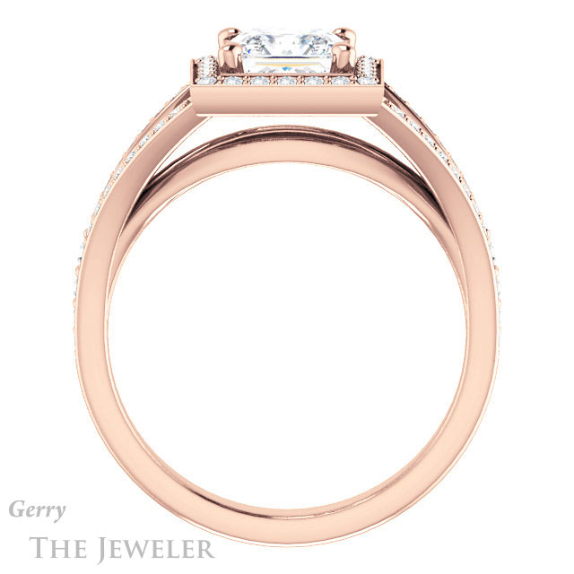 Princess Cut Forever One Moissanite Engagement Ring #GTJ1091-square-fo-r
