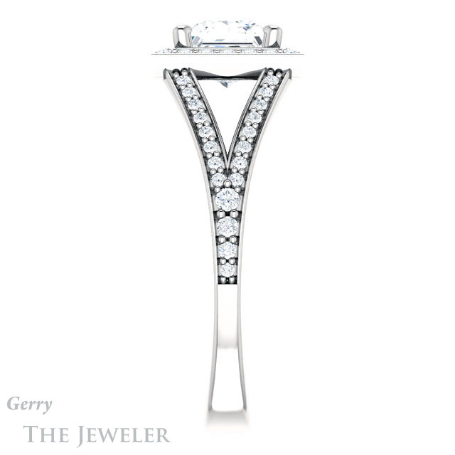 Princess Cut Forever One Moissanite Engagement Ring #GTJ1091-square-fo-w 3 Princess Cut Forever One Moissanite Engagement Ring #GTJ1091-square-fo-w