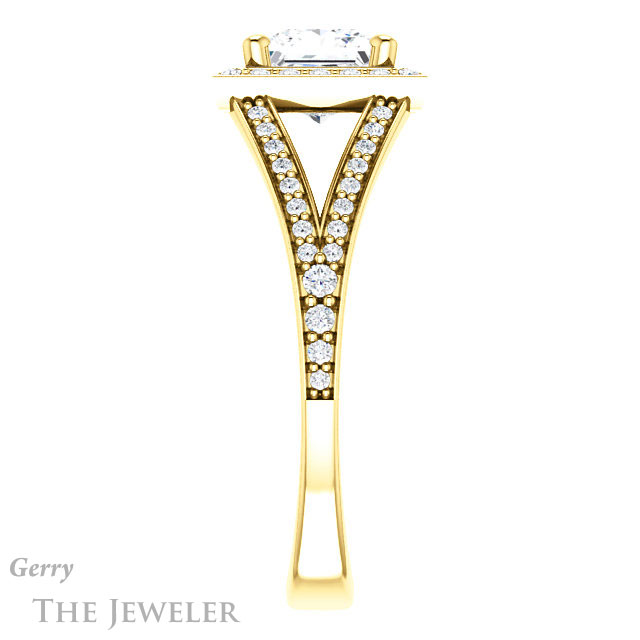 Princess Cut Forever One Moissanite Engagement Ring #GTJ1091-square-fo-y 3 Princess Cut Forever One Moissanite Engagement Ring #GTJ1091-square-fo-y