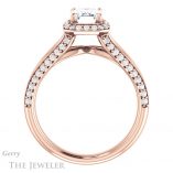 Emerald Cut Forever Brilliant Moissanite Engagement Ring #GTJ1094-emerald-fb-r