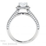 Oval Shaped Forever One Moissanite Engagement Ring #GTJ1094-oval-fo-w 2 Oval Shaped Forever One Moissanite Engagement Ring #GTJ1094-oval-fo-w