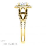 Oval Shaped Forever One Moissanite Engagement Ring #GTJ1094-oval-fo-y 3 Oval Shaped Forever One Moissanite Engagement Ring #GTJ1094-oval-fo-y