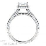 Princess Cut Forever One Moissanite Engagement Ring #GTJ1094-square-fo-w 2 Princess Cut Forever One Moissanite Engagement Ring #GTJ1094-square-fo-w