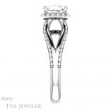 Princess Cut Forever One Moissanite Engagement Ring #GTJ1094-square-fo-w 3 Princess Cut Forever One Moissanite Engagement Ring #GTJ1094-square-fo-w