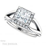Princess Cut Forever One Moissanite Engagement Ring #GTJ1094-square-fo-w 5 Princess Cut Forever One Moissanite Engagement Ring #GTJ1094-square-fo-w