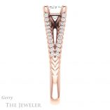 Emerald Cut Forever Brilliant Moissanite Engagement Ring #GTJ1096-emerald-fb-r