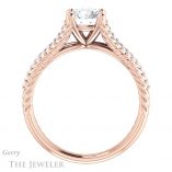 Round Cut Forever One Moissanite Engagement Ring #GTJ1096-round-fo-r 2 Round Cut Forever One Moissanite Engagement Ring #GTJ1096-round-fo-r