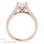 Princess Cut Forever One Moissanite Engagement Ring #GTJ1096-square-fo-r