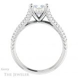 Princess Cut Forever One Moissanite Engagement Ring #GTJ1096-square-fo-w 2 Princess Cut Forever One Moissanite Engagement Ring #GTJ1096-square-fo-w