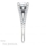 Princess Cut Forever One Moissanite Engagement Ring #GTJ1096-square-fo-w 3 Princess Cut Forever One Moissanite Engagement Ring #GTJ1096-square-fo-w