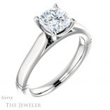 Cushion Cut Forever One Moissanite Engagement Ring #GTJ1097-cushion-fo-w