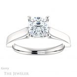 Cushion Cut Forever One Moissanite Engagement Ring #GTJ1097-cushion-fo-w