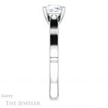 Cushion Cut Forever One Moissanite Engagement Ring #GTJ1097-cushion-fo-w