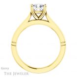 Cushion Cut Forever One Moissanite Engagement Ring #GTJ1097-cushion-fo-y 2 Cushion Cut Forever One Moissanite Engagement Ring #GTJ1097-cushion-fo-y
