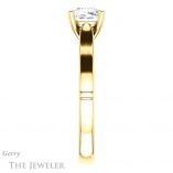 Cushion Cut Forever One Moissanite Engagement Ring #GTJ1097-cushion-fo-y 3 Cushion Cut Forever One Moissanite Engagement Ring #GTJ1097-cushion-fo-y