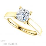 Cushion Cut Forever One Moissanite Engagement Ring #GTJ1097-cushion-fo-y 5 Cushion Cut Forever One Moissanite Engagement Ring #GTJ1097-cushion-fo-y