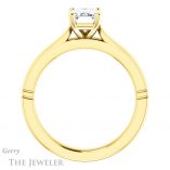 Emerald Cut Forever Brilliant Moissanite Engagement Ring #GTJ1097-emerald-fb-y