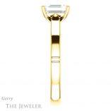 Emerald Cut Forever Brilliant Moissanite Engagement Ring #GTJ1097-emerald-fb-y