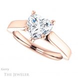 Heart Shaped Forever One Moissanite Engagement Ring #GTJ1097-heart-fb-r 5 Heart Shaped Forever Brilliant Moissanite Engagement Ring #GTJ1097-heart-fb-r