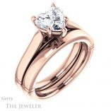 Heart Shaped Forever One Moissanite Engagement Ring #GTJ1097-heart-fb-r 6 Heart Shaped Forever Brilliant Moissanite Engagement Ring #GTJ1097-heart-fb-r