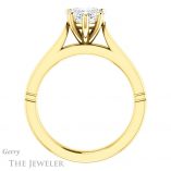 Heart Shaped Forever Brilliant Moissanite Engagement Ring #GTJ1097-heart-fb-y