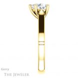 Heart Shaped Forever Brilliant Moissanite Engagement Ring #GTJ1097-heart-fb-y