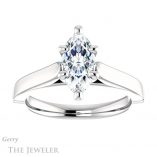 Marquise Cut Forever Brilliant Moissanite Engagement Ring #GTJ1097-marquise-fb-w