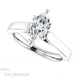 Marquise Cut Forever Brilliant Moissanite Engagement Ring #GTJ1097-marquise-fb-w