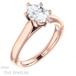 Oval Shaped Forever One Moissanite Engagement Ring #GTJ1097-oval-fo-r 4 Oval Shaped Forever One Moissanite Engagement Ring #GTJ1097-oval-fo-r