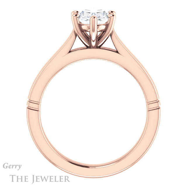 Oval Shaped Forever One Moissanite Engagement Ring #GTJ1097-oval-fo-r 2 Oval Shaped Forever One Moissanite Engagement Ring #GTJ1097-oval-fo-r
