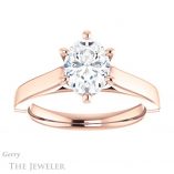 Oval Shaped Forever One Moissanite Engagement Ring #GTJ1097-oval-fo-r 1 Oval Shaped Forever One Moissanite Engagement Ring #GTJ1097-oval-fo-r