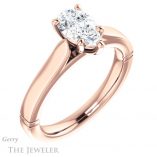 Pear Shaped Forever One Moissanite Engagement Ring #GTJ1097-pear-fb-r 4 Pear Shaped Forever Brilliant Moissanite Engagement Ring #GTJ1097-pear-fb-r