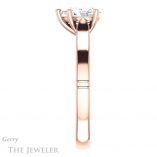 Pear Shaped Forever One Moissanite Engagement Ring #GTJ1097-pear-fb-r 3 Pear Shaped Forever Brilliant Moissanite Engagement Ring #GTJ1097-pear-fb-r