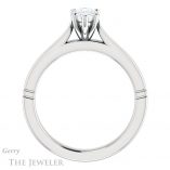 Pear Shaped Forever Brilliant Moissanite Engagement Ring #GTJ1097-pear-fb-w