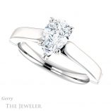 Pear Shaped Forever Brilliant Moissanite Engagement Ring #GTJ1097-pear-fb-w