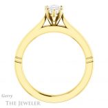 Pear Shaped Forever Brilliant Moissanite Engagement Ring #GTJ1097-pear-fb-y