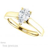 Pear Shaped Forever Brilliant Moissanite Engagement Ring #GTJ1097-pear-fb-y