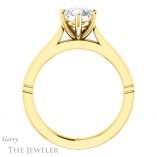 Round Cut Forever One Moissanite Engagement Ring #GTJ1097-round-fo-y 2 Round Cut Forever One Moissanite Engagement Ring #GTJ1097-round-fo-y