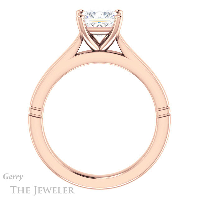 Princess Cut Forever One Moissanite Engagement Ring #GTJ1097-square-fo-r