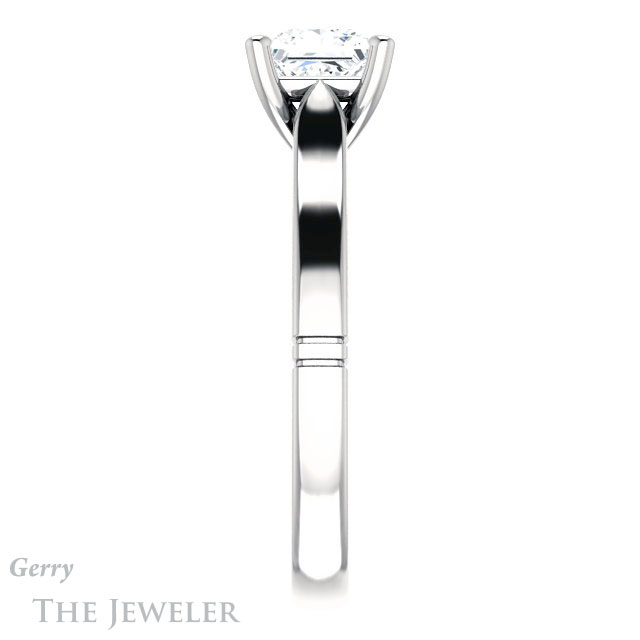 Princess Cut Forever One Moissanite Engagement Ring #GTJ1097-square-fo-w 3 Princess Cut Forever One Moissanite Engagement Ring #GTJ1097-square-fo-w