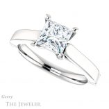 Princess Cut Forever One Moissanite Engagement Ring #GTJ1097-square-fo-w 5 Princess Cut Forever One Moissanite Engagement Ring #GTJ1097-square-fo-w