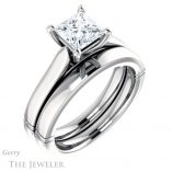 Princess Cut Forever One Moissanite Engagement Ring #GTJ1097-square-fo-w 6 Princess Cut Forever One Moissanite Engagement Ring #GTJ1097-square-fo-w